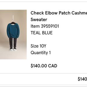 Burberry boy’s sweater
